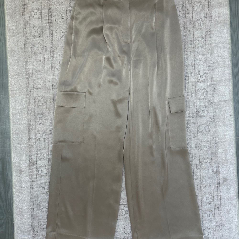 Satin cargo pant